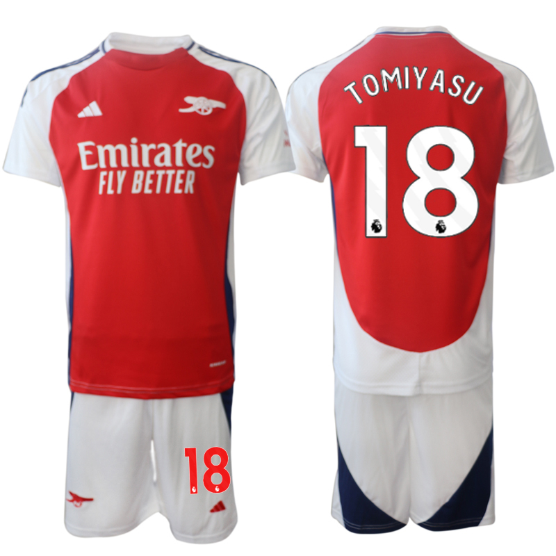 Men 2024-2025 Club Arsenal home Red #18 Soccer Jersey->arsenal jersey->Soccer Club Jersey